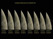 A ocultação de MARTE pela Lua em 19 de setembro de 2012. 