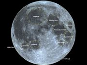 Os maiores impactos lunares que criaram bacias.