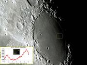 Suposta cratera fantasma, sem catalogação, no Mare Crisium.
