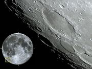 A gigantesca cratera SCHICKARD em 06 de outubro de 2014.