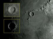 Cratera COPERNICUS em dois tempos (aproximadamente 25 h).