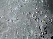 A jovem cratera de impacto ALFRAGANUS.