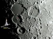 Local de impacto da sonda lunar RANGER 9 da NASA.