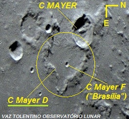 Lua Mayer Mapa do Brasil na Lua | Vaz Tolentino Observatório Lunar