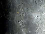 Os locais de alunissagem das missões APOLLO 12 e 14.