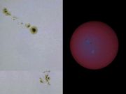 Manchas Solares AR 2673 e AR 2674 em 03 de setembro de 2017.